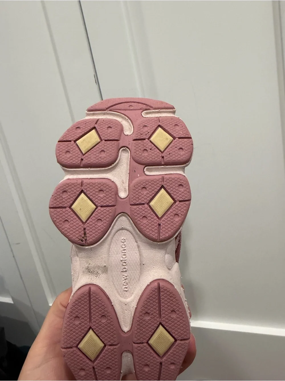 New Balance Kids Pink and Maroon Athletic Sneakers